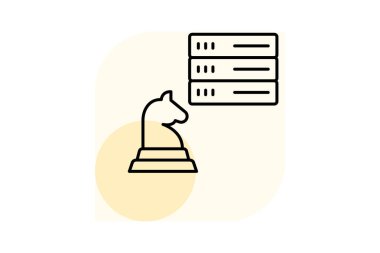 Veri Stratejisi, vektör, piksel mükemmel, illüstratör dosyası