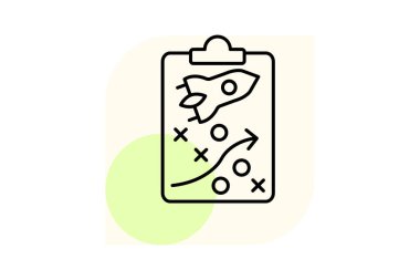 Başlangıç Stratejisi, vektör, piksel mükemmel, illüstratör dosyası