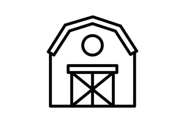 Ahır, vektör, piksel mükemmel, illüstratör dosyası