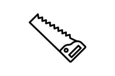 El testeresi, vektör, piksel mükemmel, illüstratör dosyası