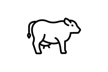 Sığır, vektör, piksel mükemmel, illüstratör dosyası