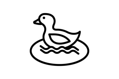 Ördek, vektör, piksel mükemmel, çizer dosyası