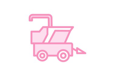 Harvester, vektör, piksel mükemmel, illüstratör dosyasını birleştir