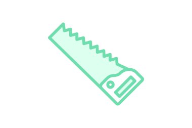 El testeresi, vektör, piksel mükemmel, illüstratör dosyası