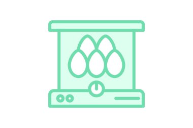 Yumurta kuluçka makinesi, vektör, piksel mükemmel, illüstratör dosyası