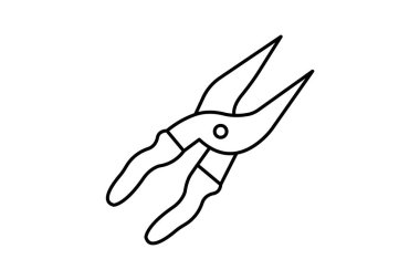 Kırpma Makası, vektör, piksel mükemmel, illüstratör dosyası