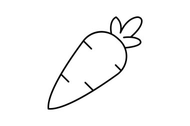 Havuç, vektör, piksel mükemmel, çizer dosyası