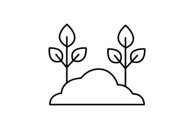 Filiz, vektör, piksel mükemmel, illüstratör dosyası