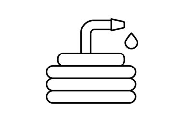 Bahçe hortumu, vektör, piksel mükemmel, illüstratör dosyası