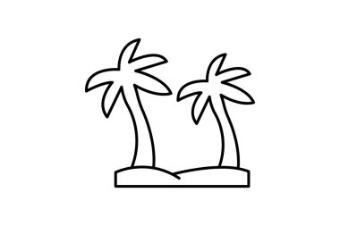 Palmiye ağacı, vektör, piksel mükemmel, illüstratör dosyası