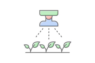 Sulama fıskiyesi, vektör, piksel mükemmel, illüstratör dosyası