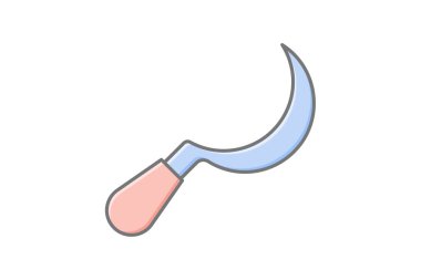 Orak Bıçak, vektör, piksel mükemmel, illüstratör dosyası