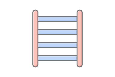 Meyve bahçesi merdiveni, vektör, piksel mükemmel, illüstratör dosyası
