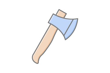 Axe, vektör, piksel mükemmel, illüstratör dosyası