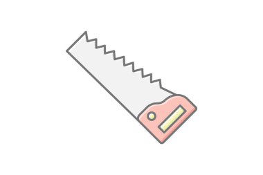 El testeresi, vektör, piksel mükemmel, illüstratör dosyası