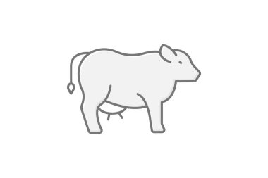 Sığır, vektör, piksel mükemmel, illüstratör dosyası