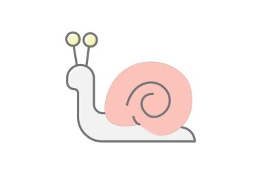 Salyangoz, vektör, piksel mükemmel, illüstratör dosyası