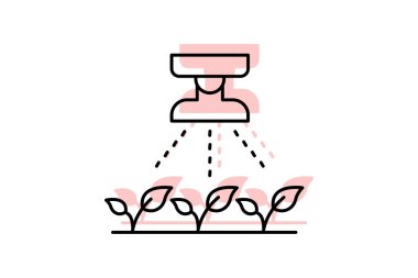 Sulama fıskiyesi, vektör, piksel mükemmel, illüstratör dosyası