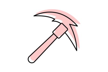 Tırpan, vektör, piksel mükemmel, çizer dosyası