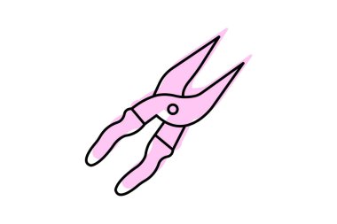 Kırpma Makası, vektör, piksel mükemmel, illüstratör dosyası