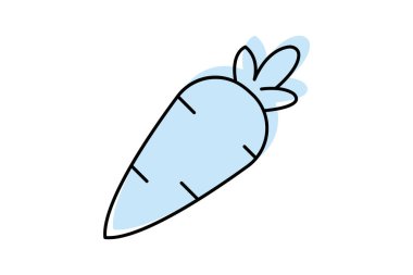 Havuç, vektör, piksel mükemmel, çizer dosyası