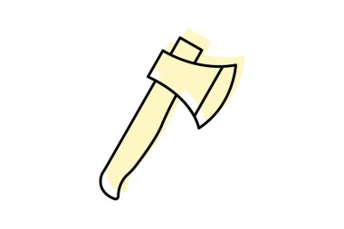 Axe, vektör, piksel mükemmel, illüstratör dosyası