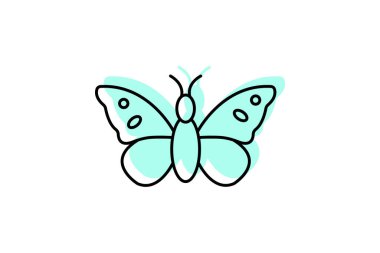 Kelebek, vektör, piksel mükemmel, çizer dosyası