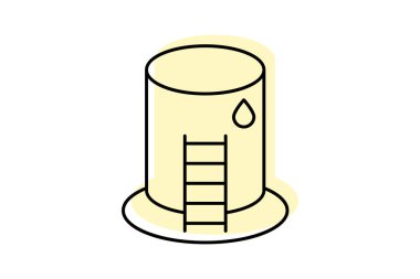 Su tankı, vektör, piksel mükemmel, illüstratör dosyası