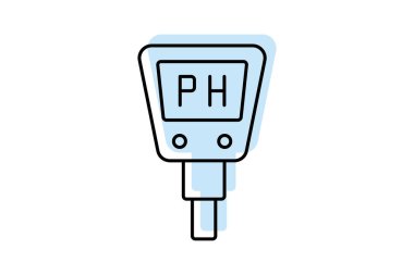 Toprak Ph Testi, vektör, piksel mükemmel, illüstratör dosyası