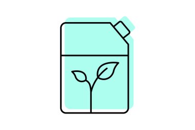 Biyoertilizer, vektör, piksel mükemmel, illüstratör dosyası