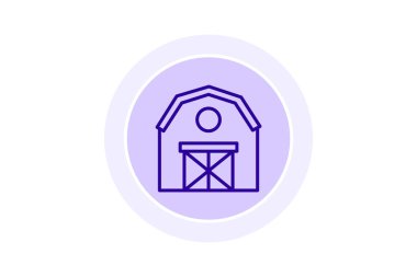 Ahır, vektör, piksel mükemmel, illüstratör dosyası