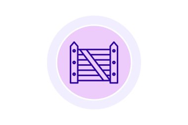 Çiftlik Kapısı, vektör, piksel mükemmel, illüstratör dosyası