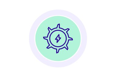 Su türbini, vektör, piksel mükemmel, illüstratör dosyası