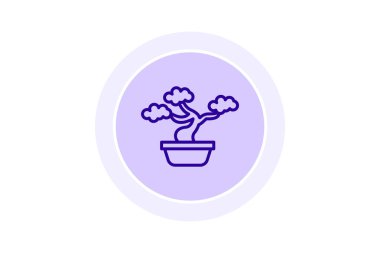 Bonsai Ağacı, vektör, piksel mükemmel, illüstratör dosyası