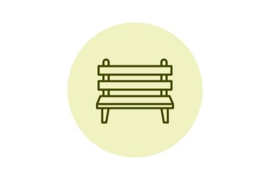 Bahçe benci, vektör, piksel mükemmel, illüstratör dosyası