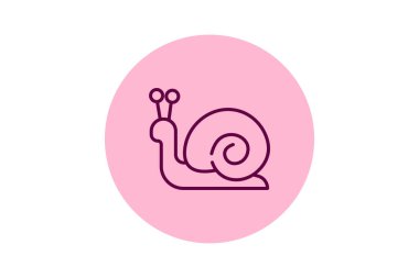 Salyangoz, vektör, piksel mükemmel, illüstratör dosyası