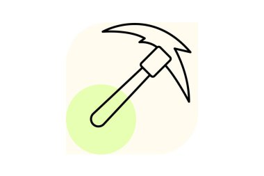 Tırpan, vektör, piksel mükemmel, çizer dosyası