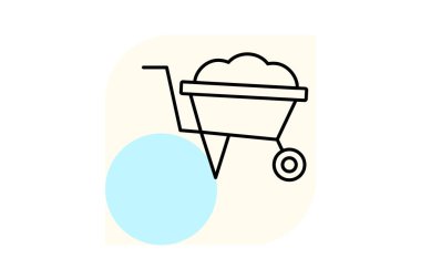 El arabası, vektör, piksel mükemmel, illüstratör dosyası