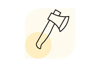 Axe, vektör, piksel mükemmel, illüstratör dosyası