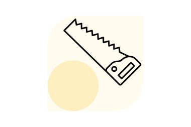 El testeresi, vektör, piksel mükemmel, illüstratör dosyası