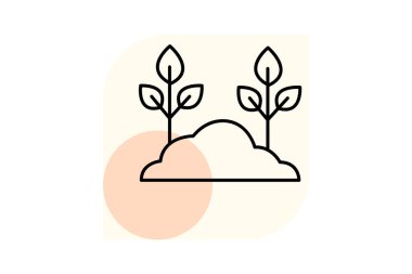 Filiz, vektör, piksel mükemmel, illüstratör dosyası