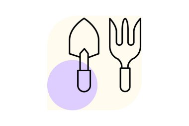 Bahçe araçları, vektör, piksel mükemmel, illüstratör dosyası