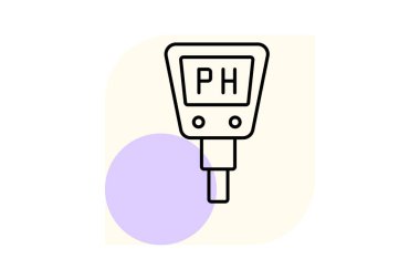 Toprak Ph Testi, vektör, piksel mükemmel, illüstratör dosyası