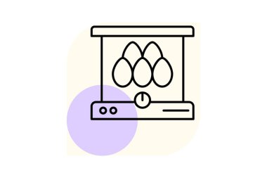 Yumurta kuluçka makinesi, vektör, piksel mükemmel, illüstratör dosyası