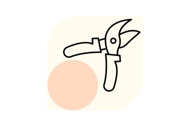 Üzüm bağı Pruner, vektör, piksel mükemmel, çizer dosyası