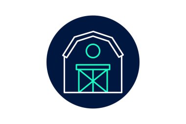 Ahır, vektör, piksel mükemmel, illüstratör dosyası