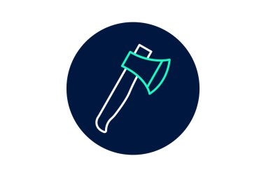 Axe, vektör, piksel mükemmel, illüstratör dosyası