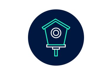 Kuş evi, vektör, piksel mükemmel, illüstratör dosyası