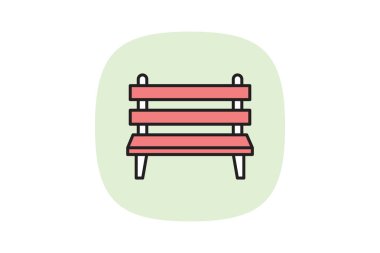 Bahçe benci, vektör, piksel mükemmel, illüstratör dosyası