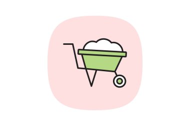 El arabası, vektör, piksel mükemmel, illüstratör dosyası